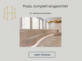 Praxis Frankfurt, komplett eingerichtet